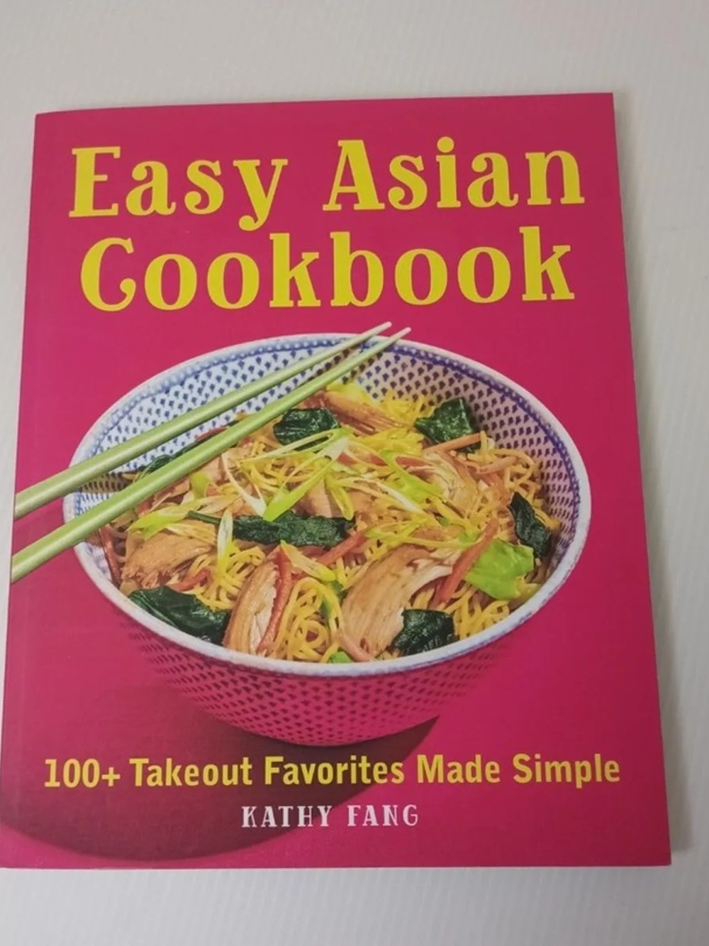 2 For $10 Easy Asian Cookbook by Kathy Fang - Pink Cover